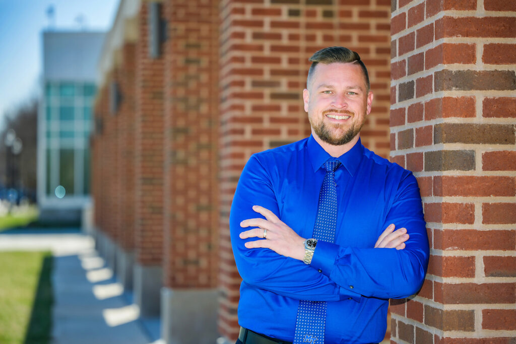 Ben Stickle, Middle Tennessee State University associate criminal justice professor and researcher, recently received a total $950,000 from the Bureau of Justice Assistance and the Bureau of Justice Statistics for three research projects studying crime during coronavirus restrictions and the efficacy of Tennessee’s human trafficking task force. (MTSU photo by Andy Heidt)