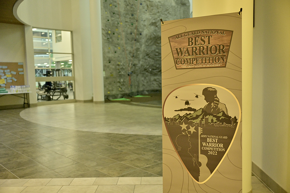 The MTSU Health, Wellness and Recreation Center hosted the kickoff of the 2022 All Guard National Best Warrior competition Monday, July 25. Fourteen competitors from across the country are vying for top homors in the contest that ends Friday, July 29. (MTSU photo by Andy Heidt)