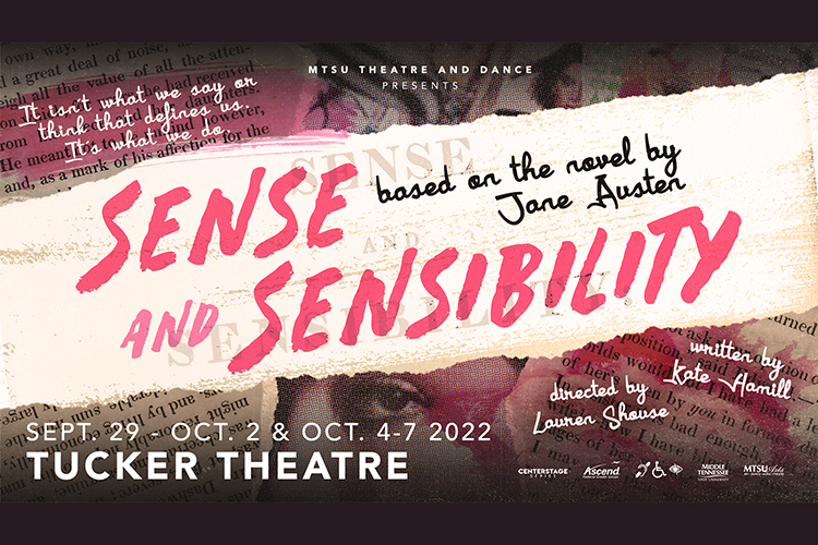 MTSU Theatre promotional graphic for Sept. 29-Oct. 2 and Oct. 4-7 production of 