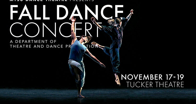 promo for 2022 Fall Dance Concert, presented by MTSU Dance Theatre and set Thursday-Saturday, Nov, 17-19, in Tucker Theatre inside the Boutwell Dramatic Arts Building (photo courtesy of Martin O'Connor)