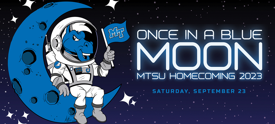 2023 MTSU homecoming graphic