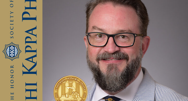 MTSU's Philip Phillips, president-elect for national Phi Kappa Phi and University Honors College associate dean