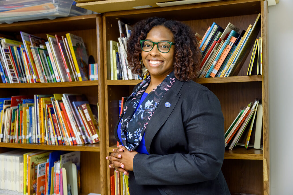 Service to students portrait of Karen C. Davis.