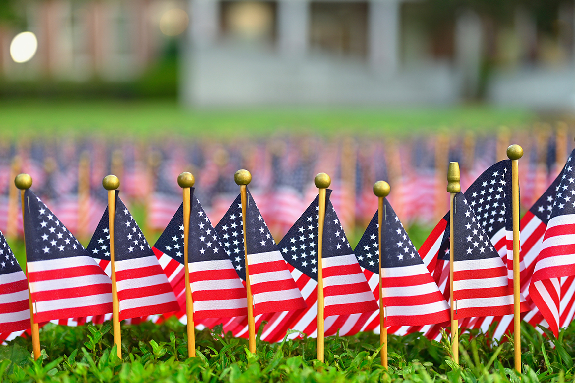 Then-ROTC cadets Tyson Ramsey, left, and Uriella Umutoni and U.S. Army Master Sgt. James Bujnowski, senior military instructor in the Military Science Department, salute during the eighth annual 9/11 Remembrance at Middle Tennessee State University Sunday, Sept. 11, 2022, in the Tom H. Jackson Building's Cantrell Hall. The public is invited to attend this year’s ceremony starting at 7:30 a.m. Monday, Sept. 11, at the Veterans Memorial site. (MTSU file photo by Cat Curtis Murphy)
