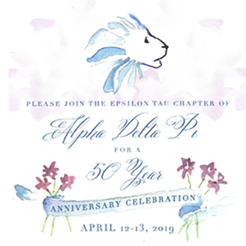 ADPi 50th Anniversary Invitation