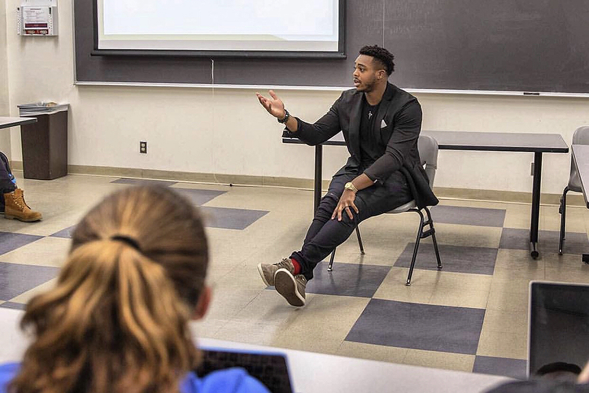 NFL linebacker Brandon Copeland of the New York Jets is a financial literacy advocate who teaches a finance course at his alma mater, the University of Pennsylvania. Copeland will visit MTSU April 9 for a public talk about how students can make better financial decisions. (Submitted photo)