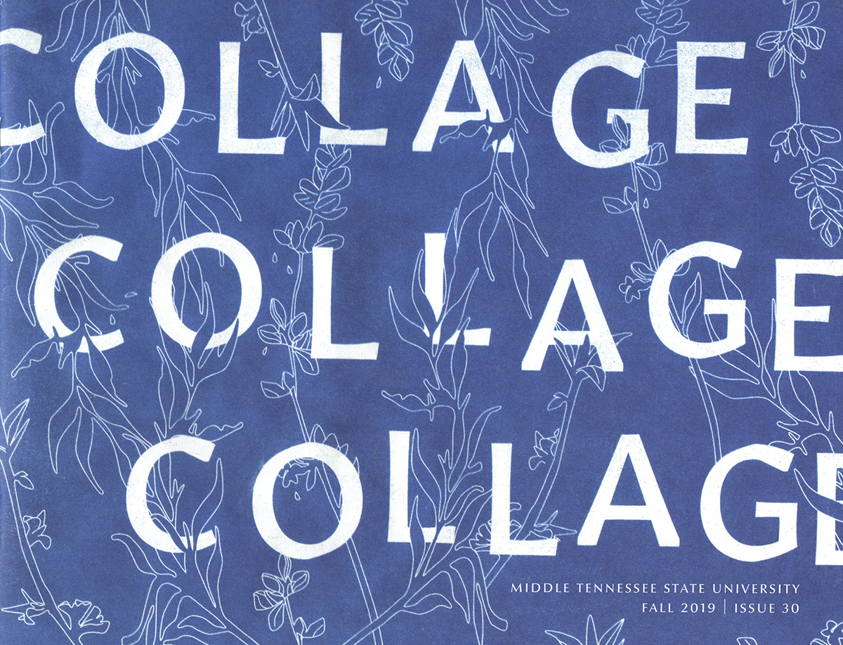The front cover for “Collage’s” fall 2019 publication.