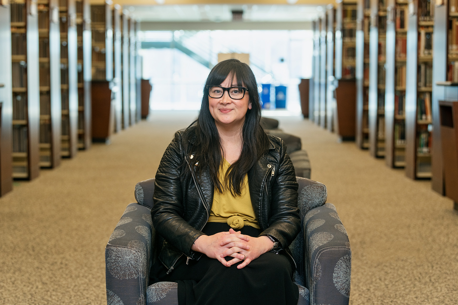 Denise Quintel, Discovery Services Librarian, James E. Walker Library. (Photo: Andy Heidt)
