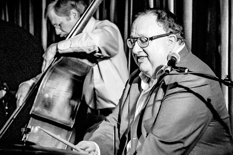 Drummer Duffy Jackson, right, keeps the beat alongside bassist Jim Ferguson during a performance at Rudy's Jazz Room in Nashville in this undated photo. MTSU's School of Music will pay tribute Wednesday, March 30, to Jackson, who died in early 2021 after a six-decade career, in the second of this season’s three-concert MTSU Jazz Artist Series. (photo courtesy of Duffy Jackson)