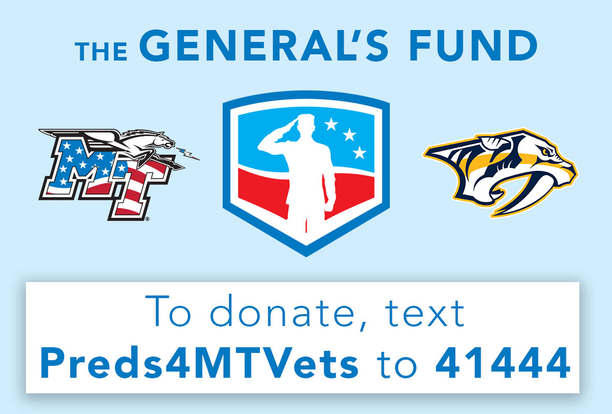 General's Fund donate graphic