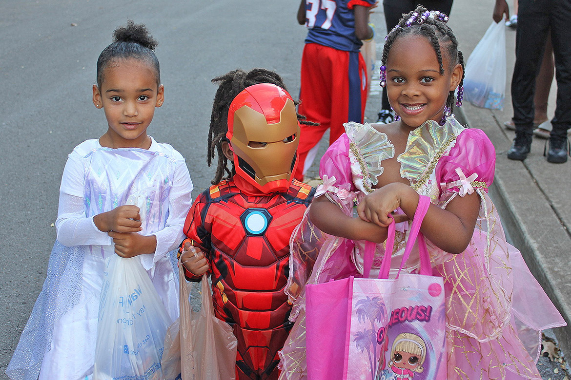 Children ages 12 and younger pose in their costumes in this file photo from a previous Trick or Treat on Greek Row on the campus of Middle Tennessee State University in Murfreesboro, Tenn. This year’s free event is set for 5-7 p.m. Tuesday, Oct. 28, in front of the sorority houses at Rutherford Boulevard and Alumni Drive on campus. (Submitted photo)