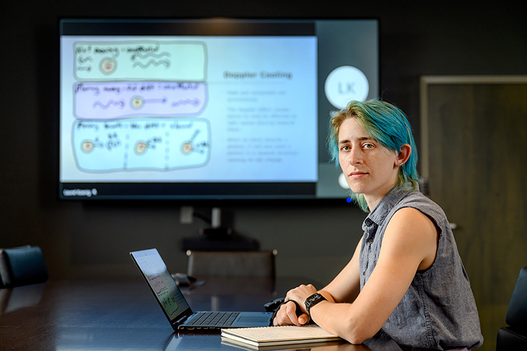 Lauren Koenig is a computational science Ph.D. student at Middle Tennessee State University and one of many students who have benefitted from Hanna Terletska, associate professor of physics and astronomy, and a team of faculty and other collaborators recently landing two National Science Foundation grants — totaling more than $1 million — that are funding greater access and opportunities in quantum education for students from all backgrounds through new quantum courses, research experiences, workshops, mentorship programs and more. (MTSU archive photo by J. Intintoli)