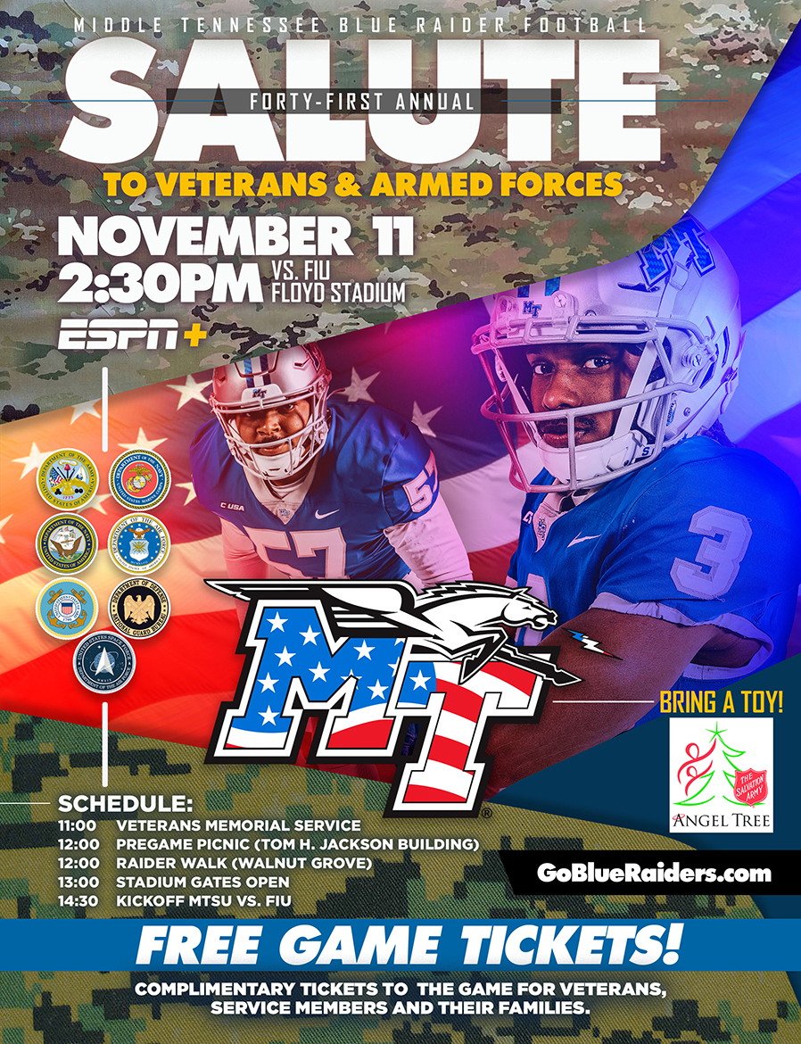 41st Salute to Veterans game MT Athletics promo