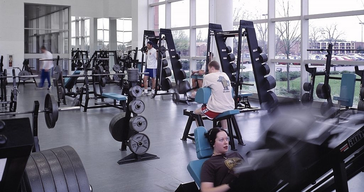 Middle Tennessee State University’s popular Campus Recreation Center facilities in the Health, Wellness and Recreation Center at 1848 Blue Raider Drive in Murfreesboro, Tenn., will be open for students and staff to utilize from 11 a.m. to 4 p.m. Saturday, May 24, open from noon to 4 p.m. Sunday, May 25, and closed Monday, May 26, for the Memorial Day holiday. The facility includes weight and cardio rooms, indoor pool and track, racquetball and basketball courts and more. (Photo from Campus Recreation Center Facebook page).