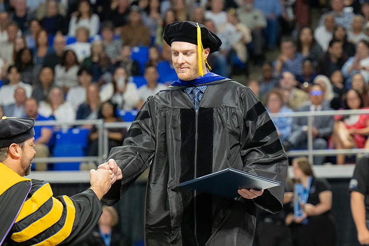 Middle Tennessee State University doctoral recipient Nicholas Reed Alexander. (MTSU photo by Cat Curtis Murphy)