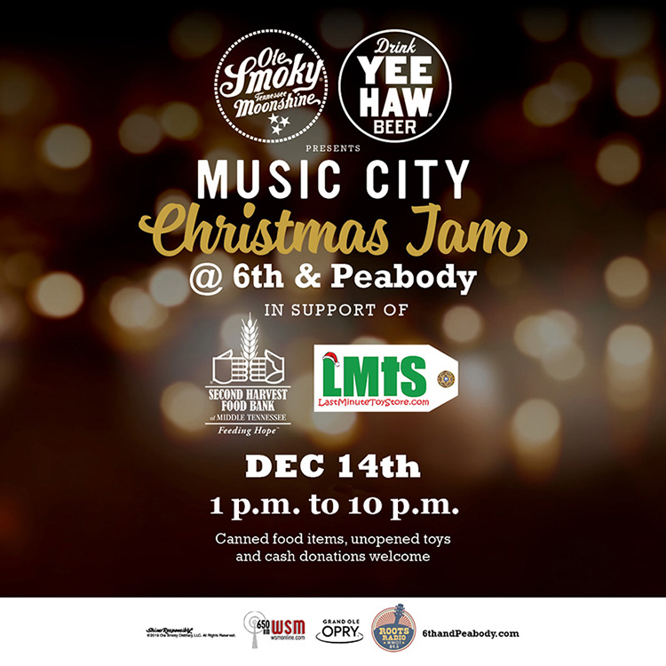 Music City Christmas Jam flyer 2019