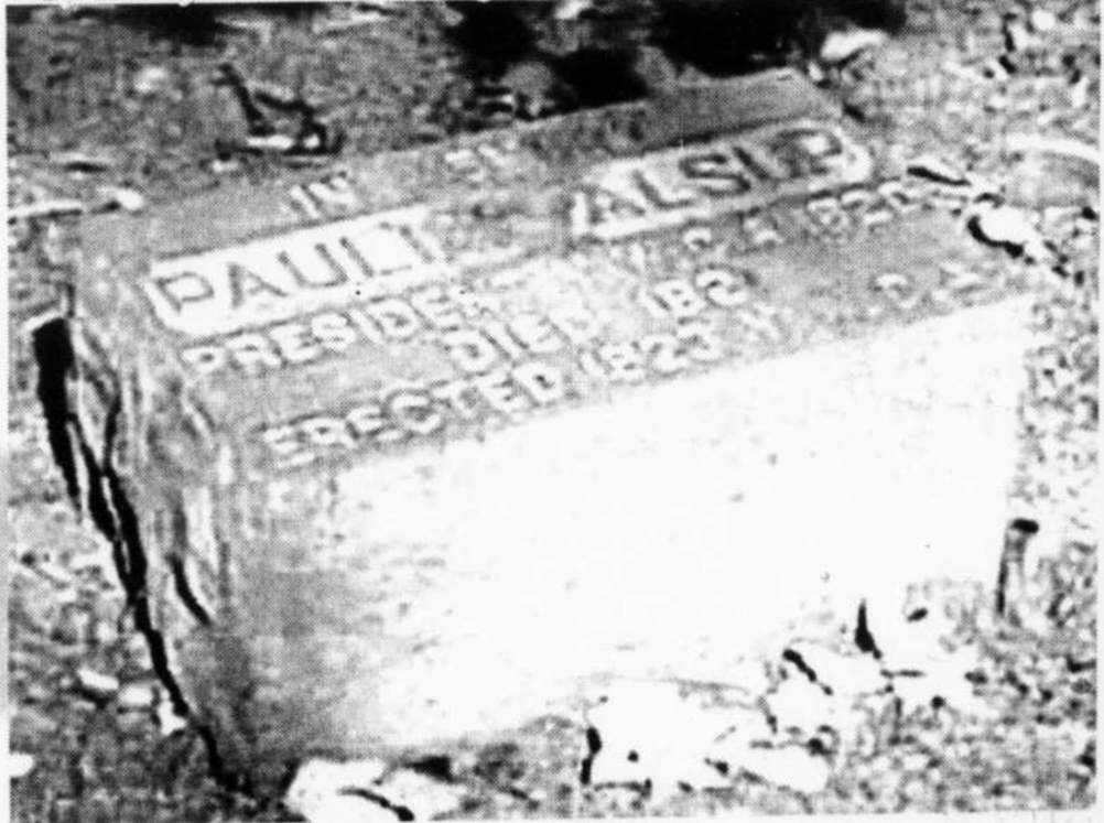 The Memorial for Alsup. Some say it still exists. After searching for hours, I have yet to see it. (Photo: Sidelines)