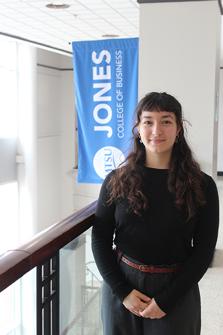 Lula Baldriche, an applied physics major at Middle Tennessee State University in Murfreesboro, Tenn., is one of nine MTSU undergraduates who was accepted to a prestigious National Science Foundation Research Experience for Undergraduates placement this summer. Baldriche will work on a renewable energy generation and storage research project at the State University of New York at Binghamton. (MTSU archive photo by Andy Heidt)