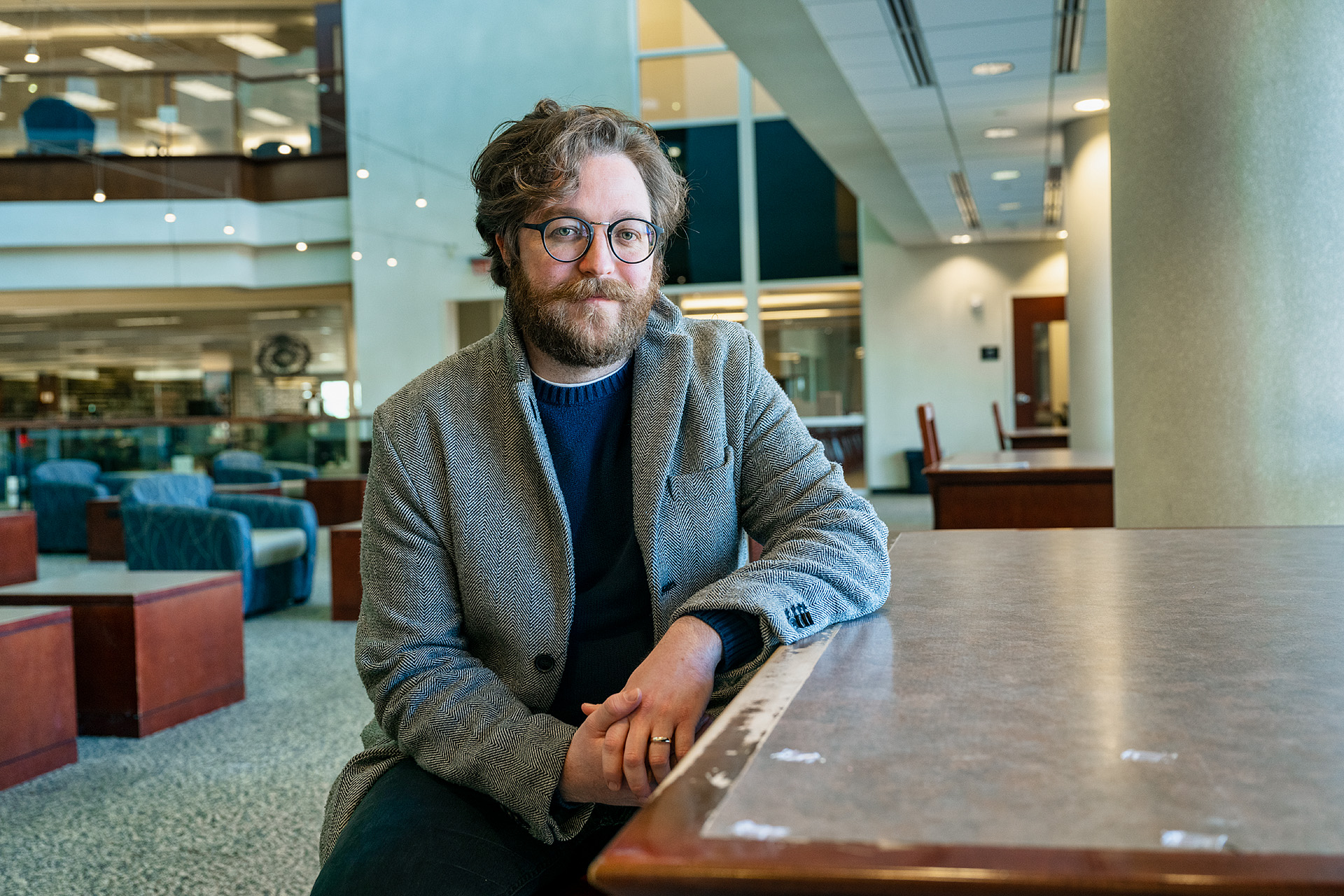 Robert Wilson, Systems Librarian, James E. Walker Library. (Photo: Andy Heidt)