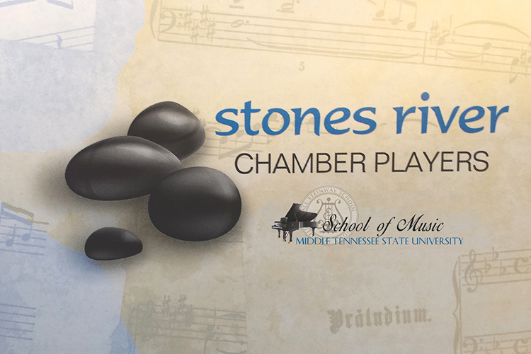 Stones River Chamber Players logo with MTSU School of Music logo