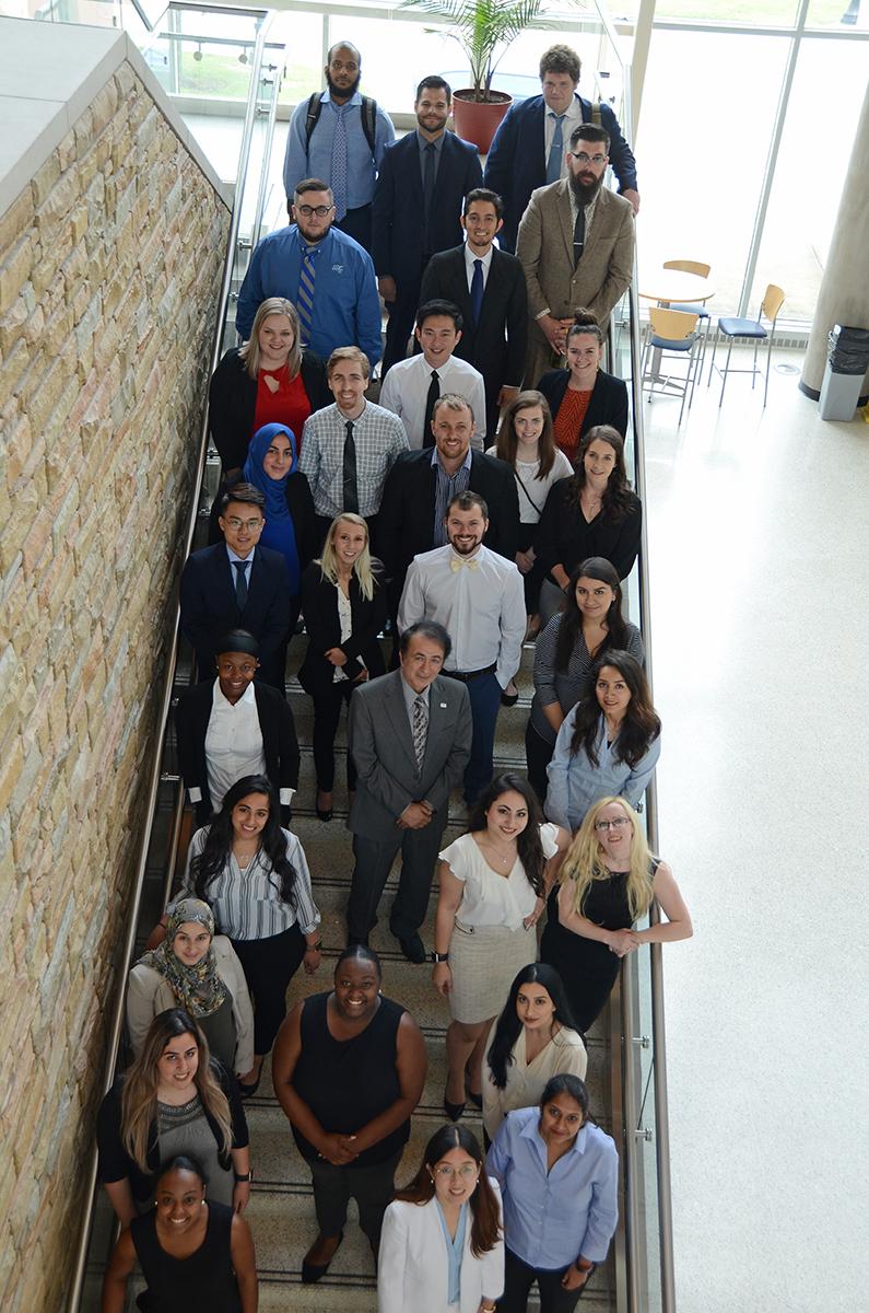 With 46 graduates altogether, the summer 2019 MTSU Master of Science in Professional Science students were the largest to complete the program. More than 15 students finished their internships internationally and performed online presentations. (MTSU photo by Randy Weiler)