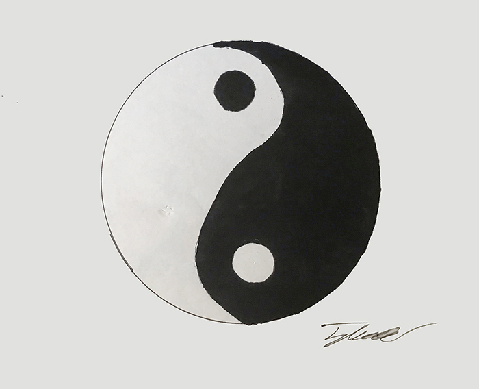 This drawing by MTSU junior homeland security major Tyler Walker of Manchester, Tennessee, is included in "Pieces of Peace," a compilation of images into a digital postcard for the 2020 United Nations International Day of Persons with Disabilities. (Image courtesy of Tyler Walker)