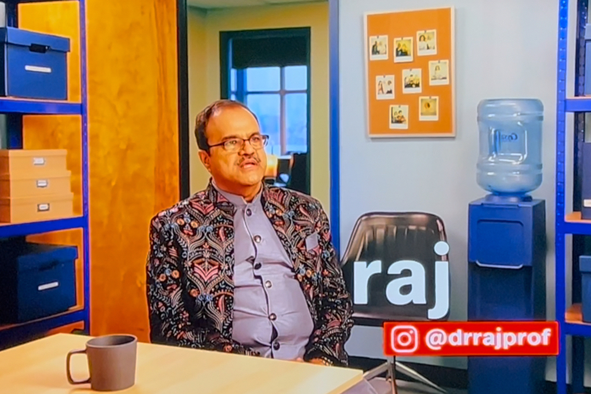 Middle Tennessee State University marketing professor Raj Srivastava, who teaches in the Jennings A. Jones College of Business, debuted on national television Tuesday, Sept. 30, 2025,  as a cast member in the first episode of NBC's new competition show “On Brand with Jimmy Fallon.” (Photo courtesy of NBC)
