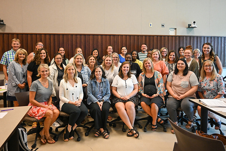 Middle Tennessee State University faculty and Murfreesboro City Schools partnered on math literacy training called Project Optimal completed by an inaugural cohort of MCS teachers this past school year and wrapped up recently with the final five of 10 total days held at the College of Education this summer. (MTSU photo by Stephanie Barrette)